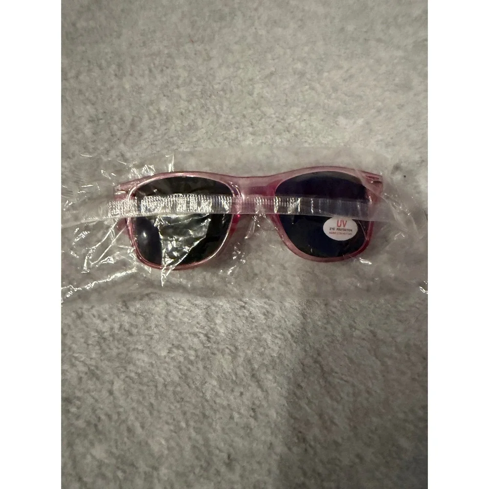 Microsoft Sunglasses Pink Translucent Logo Promo Tech Swag Wayfarer Style NWT